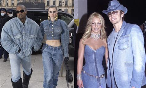 Kanye West, Julia Fox Recreated An Iconic Denim Look At PFW