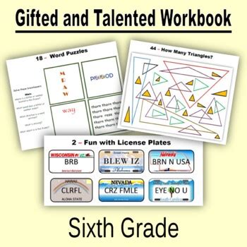 Gifted and Talented Activities - Sixth Grade Distance Learning Print + Digital