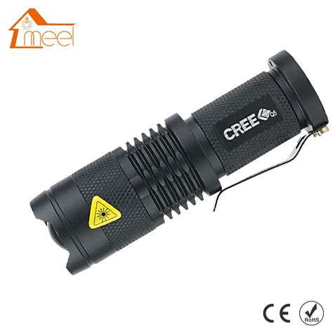 CREE LED Flashlight Mini Black CREE 2000LM Waterproof Q5 LED Flashlight ...