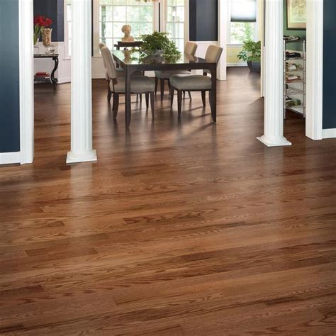 Mohawk Oak Winchester 3/8 in. Thick x 3-1/4 in. Wide x Random Length Click Hardwood Flooring (23 ...