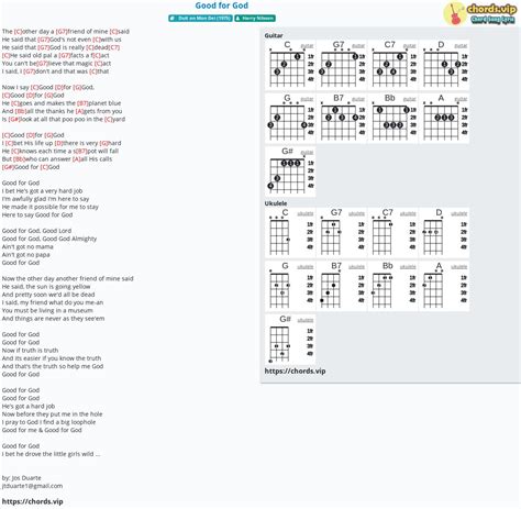 Chord: Good for God - tab, song lyric, sheet, guitar, ukulele | chords.vip