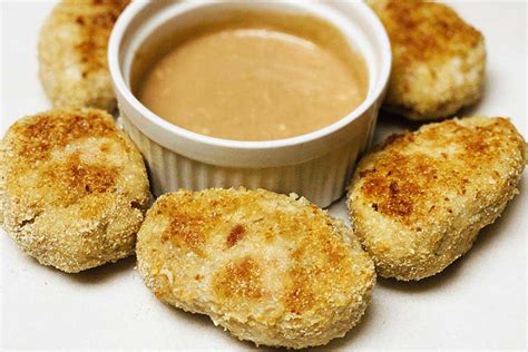 Healthy Chicken Nuggets With Dipping Sauce - Burn The Fat Blog