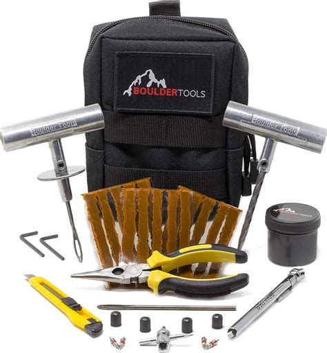 Buy Boulder Tools - Compact Tire Repair kit with Molle Storage Pouch ...