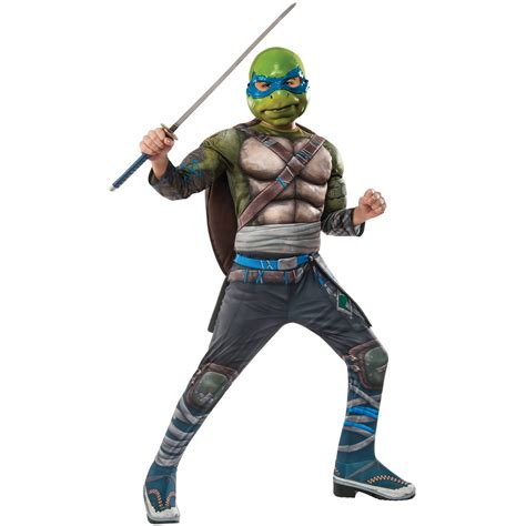 Teenage Mutant Ninja Turtles 2 Leonardo Deluxe Child Halloween Costume ...