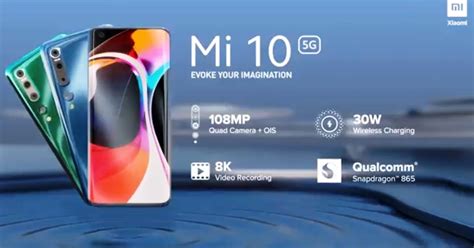 Xiaomi's Mi 10 5G Latest Flagship Smartphone With Snapdragon 865 & 108MP Camera Launched In ...