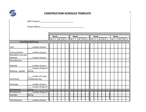 Explore Our Image of Construction Draw Schedule Template for Free ...