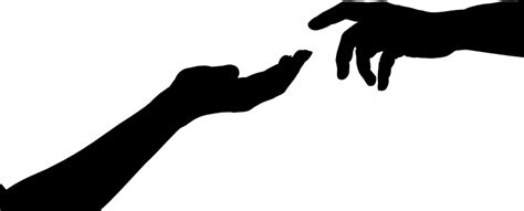 Reaching Hands Silhouette at GetDrawings | Free download