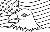 Patriotic Eagle Coloring Pages Sketch Page sketch template