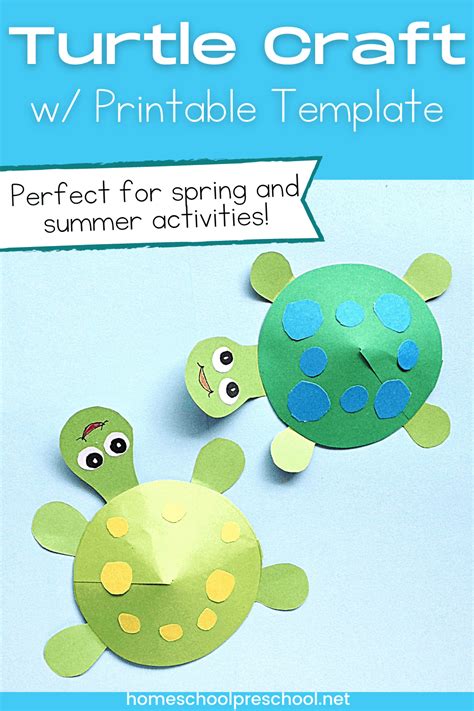 Printable Turtle Craft Template Img Get - vrogue.co