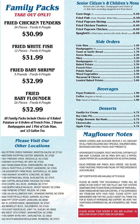 Menu | mayflower1