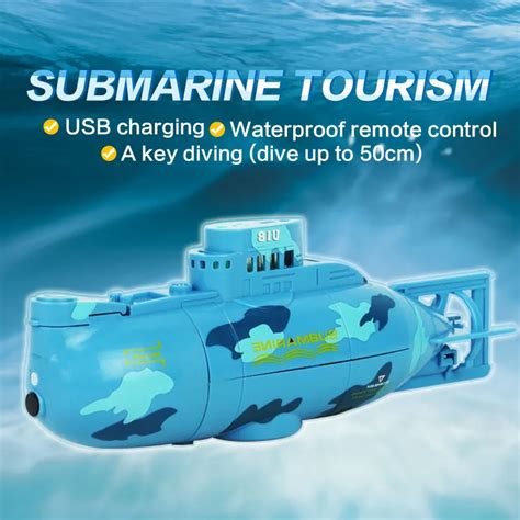 flytec waterproof rc ship rc submarine with usb charge and a key diving ...