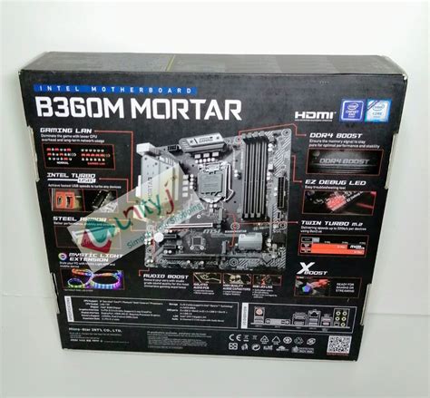 MSI B360M MORTAR Motherboard MATX, LGA1151, DDR4, LAN, USB 3.1 Gen2 ...