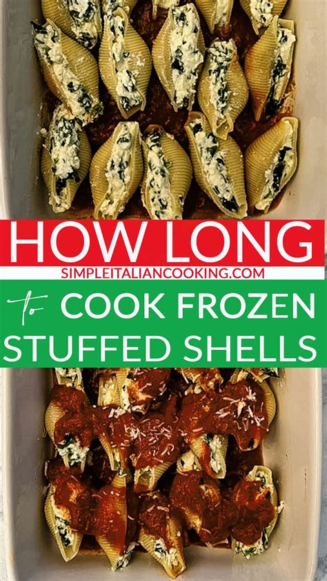 How Long to Cook Frozen Stuffed Shells - Simple Italian Cooking