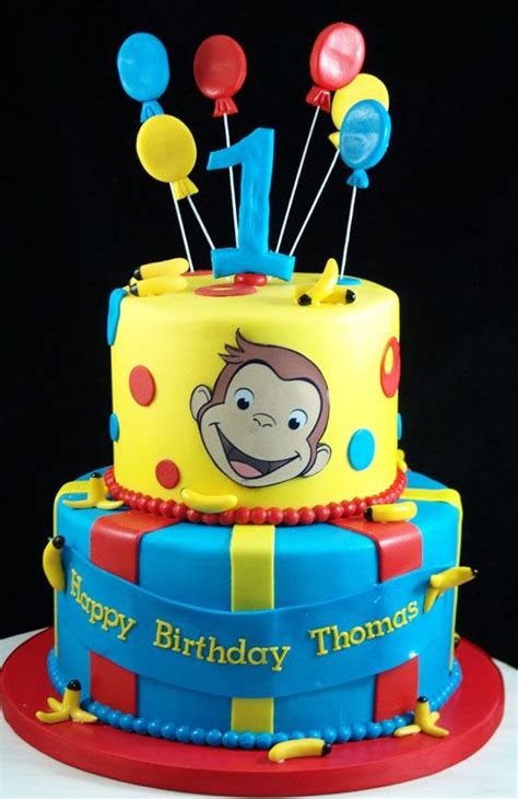 Curious george birthday cake – Artofit