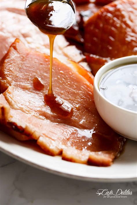 Brown Sugar Mustard Glazed Ham Recipe - Cafe Delites