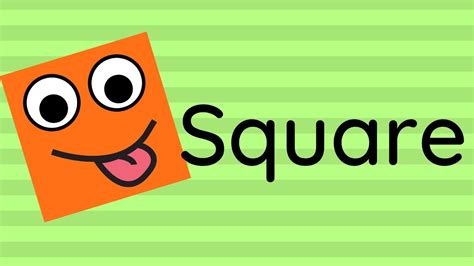 SQUARE | Song, Examples, Practice | SHAPES AND COLORS FOR KIDS - YouTube