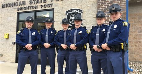 Six new troopers join Michigan State Police Brighton post