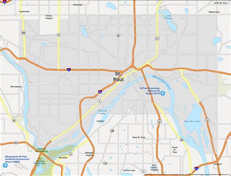 St. Paul Map, Minnesota - GIS Geography