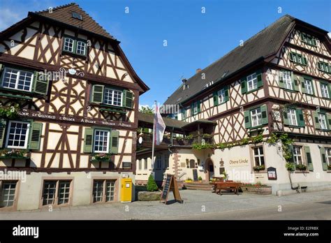 Germany Baden Wurttemberg Oberkirch restaurant on the main road Stock Photo - Alamy