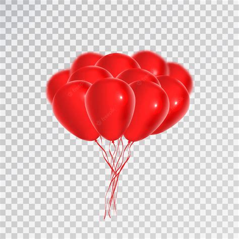 Premium Vector | Realistic red balloons for celebration and decoration ...