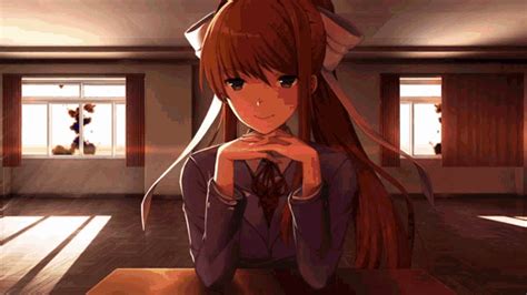 Ddlc Doki Doki Literature Club GIF - Ddlc Doki Doki Literature Club Just Monika - Discover ...