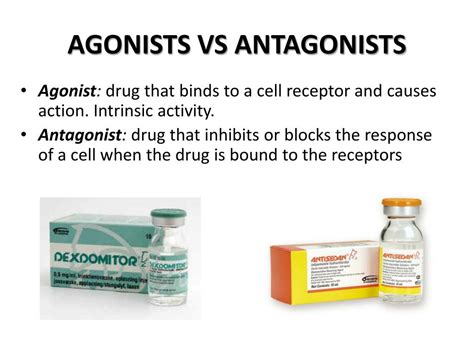 Antagonists Vs Agonists