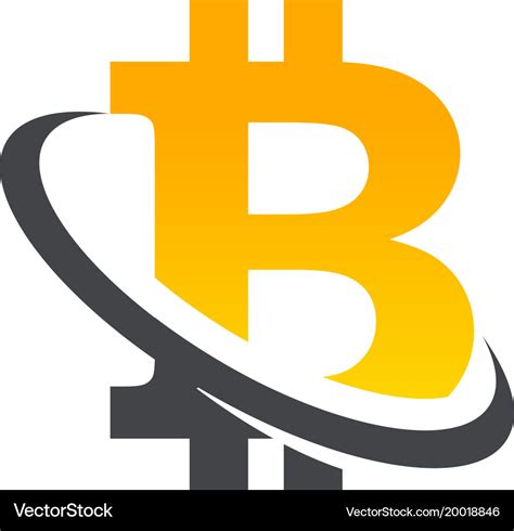 Bitcoin logo icon Royalty Free Vector Image - VectorStock