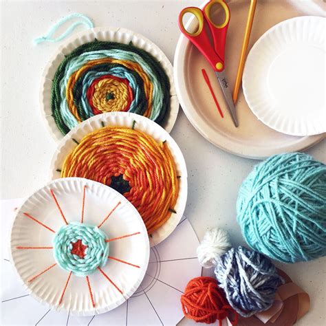 Paper Plate Weaving — Sunshine Craft Co