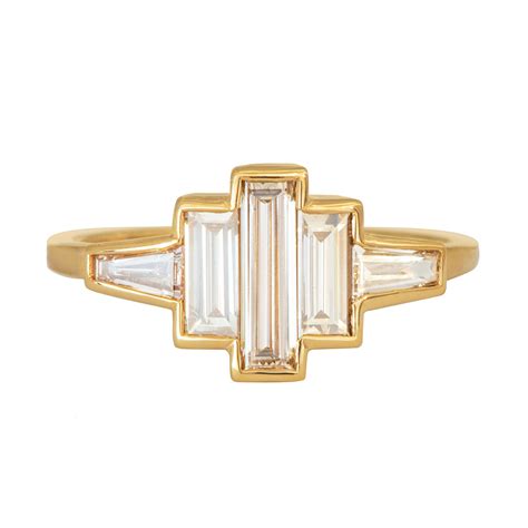 Art Deco Baguette Diamond Ring – ARTEMER