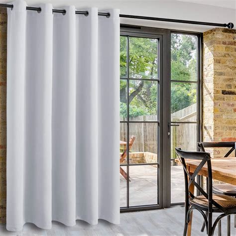 Amazon.com: DWCN Patio Sliding Door Curtains - Extra Wide Curtains for Glass Door, Room Divider ...