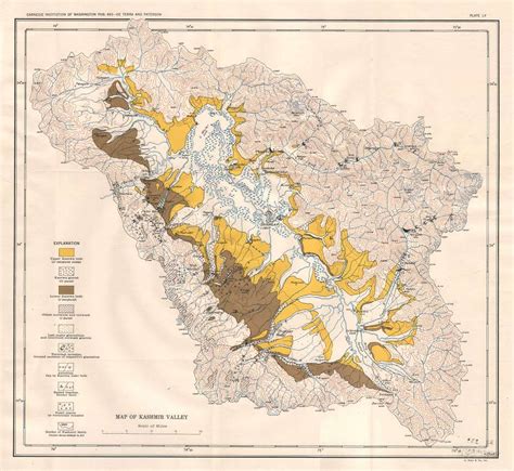 Geological map of Kashmir Valley - PICRYL Public Domain Search