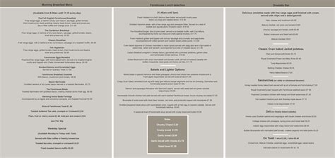 Menu Design Notcutts Garden Centre Woodford Park - Stina Willett