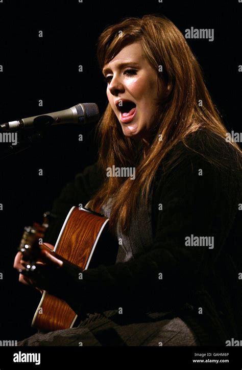 Adele Performing In Concert - London Stock Photo - Alamy