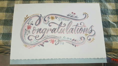 Calligraphy congratulations. | Calligraphy congratulations, Lettering alphabet fonts, Hand lettering