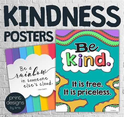 Decorably Kindness Posters For Classroom Classroom Posters Elementary, School Posters ...