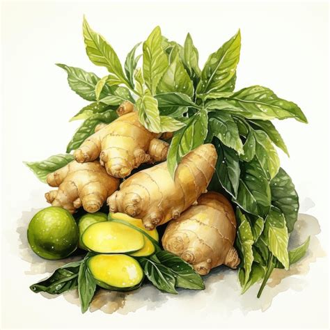 Premium AI Image | Ginger Root Clipart