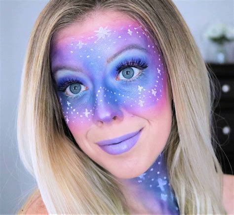 Easy Galaxy Makeup Tutorial for Halloween - Kindly Unspoken