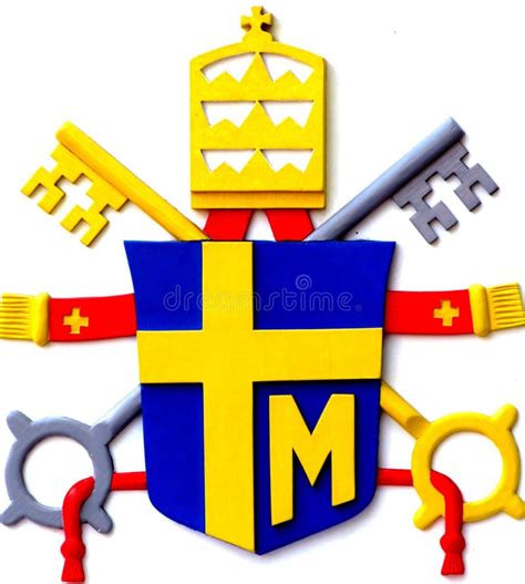 Coat Of Arms Of The Polish Pope Paul II Placed The Reconstructio ...