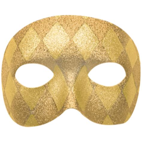 PartyMart. GOLD GLITTER MASK