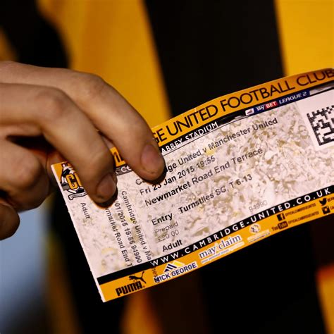 Manchester United Season-Ticket Holders Face Ban If They Don't Watch Cambridge | News, Scores ...