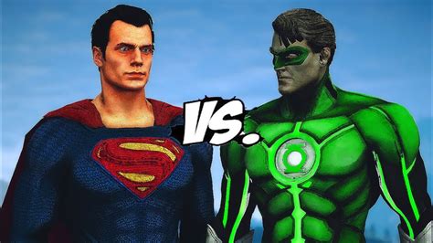 SUPERMAN VS GREEN LANTERN - EPIC BATTLE - YouTube