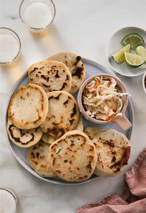 Pupusas Recipe w/ Curtido and Salsa Roja {Authentic Salvadorian Recipe]