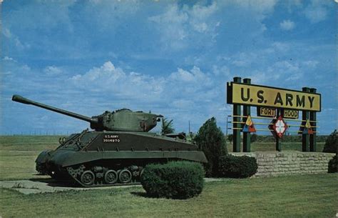 Main Entrance Fort Hood, TX Postcard