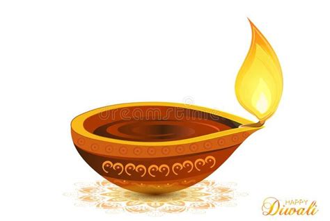 Vector illustration of Diwali festival Diya Lamp with rangoli at the bottom. Hap #Sponsored , # ...