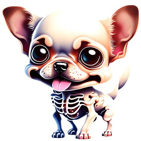 Happy Skeleton Chihuahua Dog · Creative Fabrica