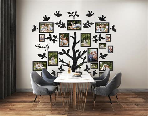 Big Wall Frame Family Tree Custom Family Tree With Frames - Etsy