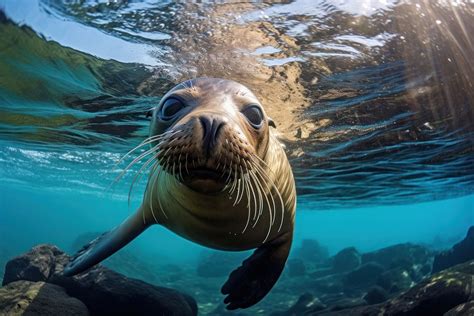 Underwater swimming outdoors animal. AI | Free Photo - rawpixel