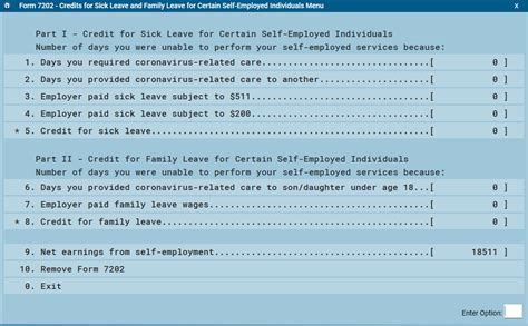 IRS Form 7202 Examples