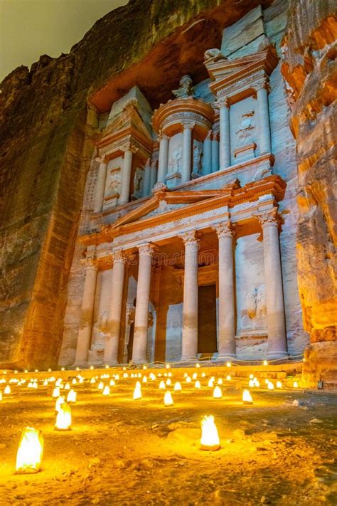 Petra by Night Tour Featuring Illuminated Al Khazneh Tomb Also Called ...