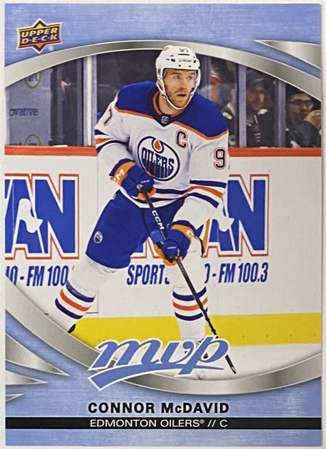 Connor McDavid 2023-24 Upper Deck MVP Hockey Edmonton Oilers Card - KBK ...